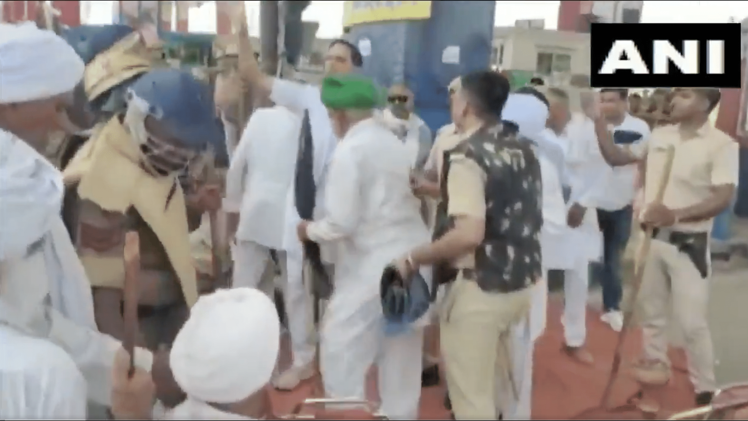 Injured As Police Lathicharge Farmers Protesting Against Bjp Meeting