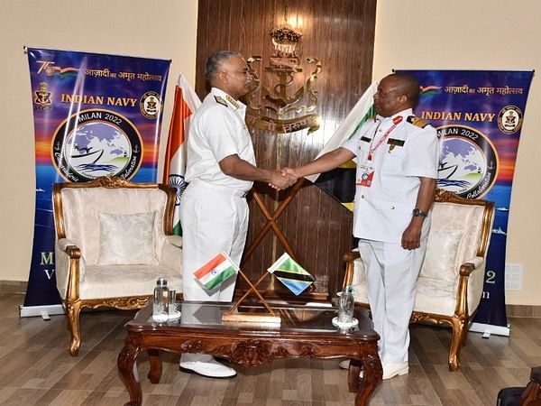 Chief Of Navy Staff Admiral Hari Kumar Meets Navy Commander Of Tanzania