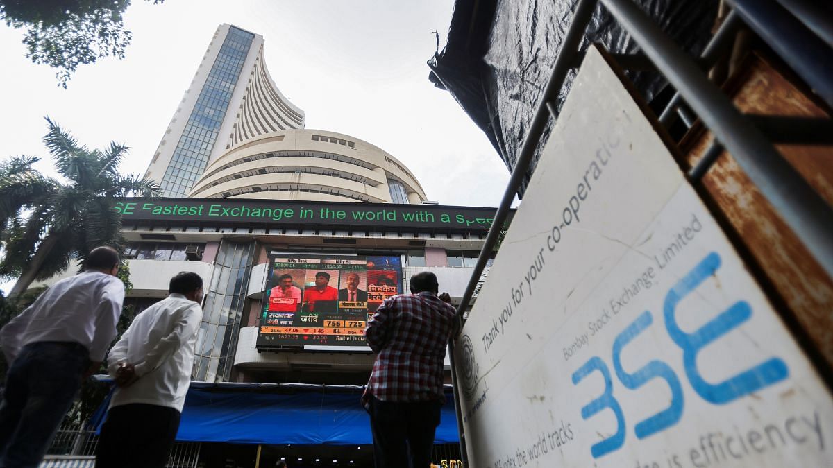 Sensex Surpasses Mark Nifty Reaches With Adani Emerging