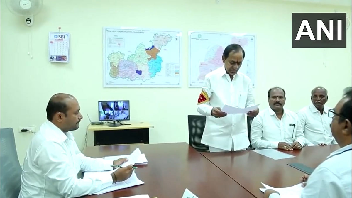 Telangana Cm K Chandrashekar Rao Files Nomination From Gajwel Assembly