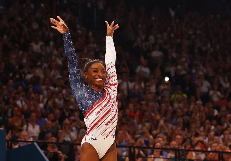 Olympics Gymnastics Biles Soars High During Team Final In Pursuit Of