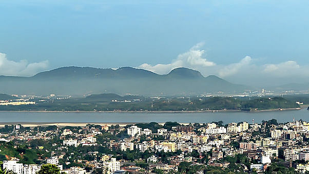 An aerial view of the Guwahati