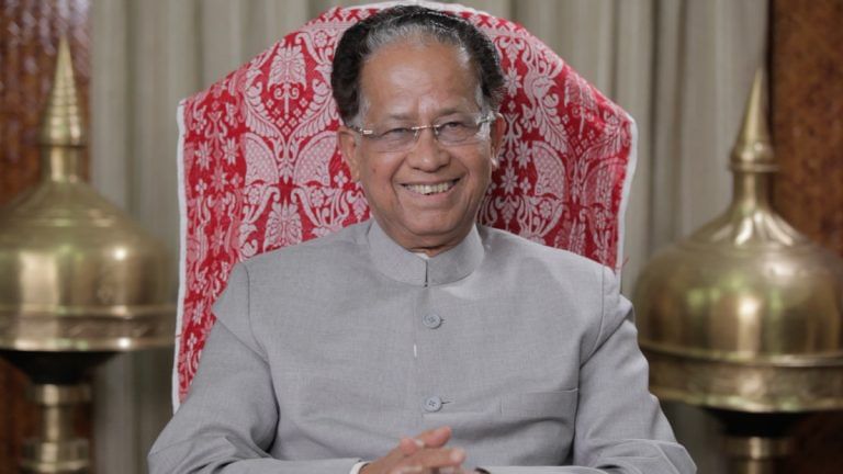 Gogoi, the only Congressman smiling…