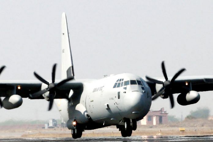 The C130J aircraft (for representational purposes) | Source: Ministry of Defence