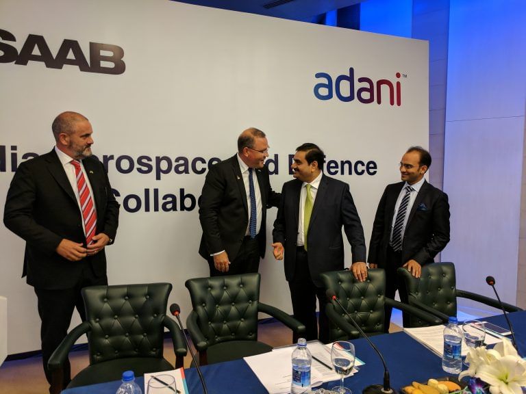 Swedish bid for Indian fighter contest gets Adani push