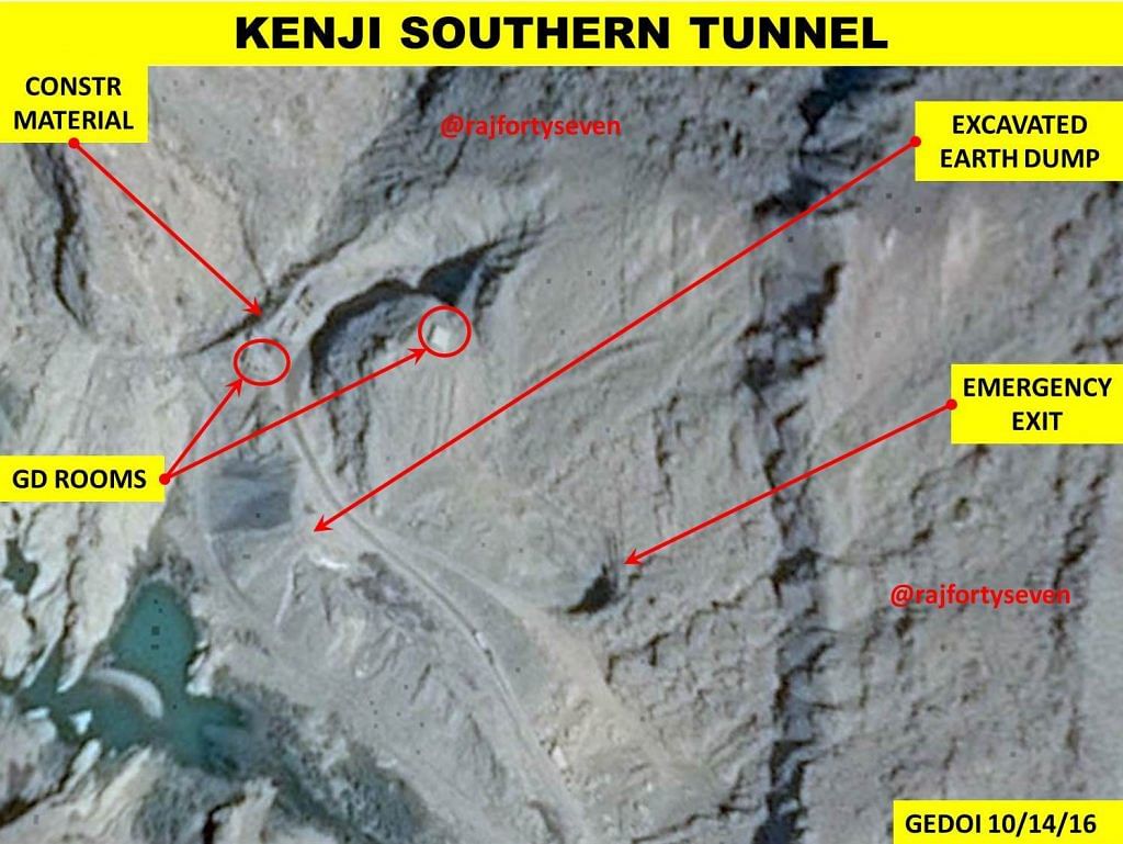 A Google earth image shows the possible layout of the nuclear facility in Baluchistan