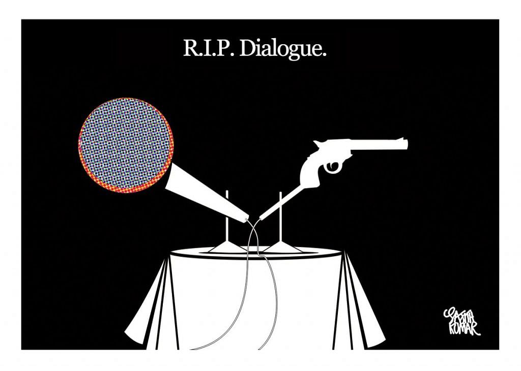 Cartoon by Sajith Kumar on Gauri Lankesh murder