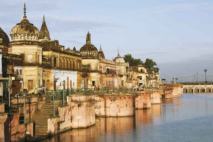 The temple town of Ayodhya on the banks of Sarayu river | Commons