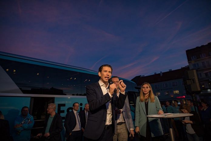 Austria's new young leader Sebastian Kurz.