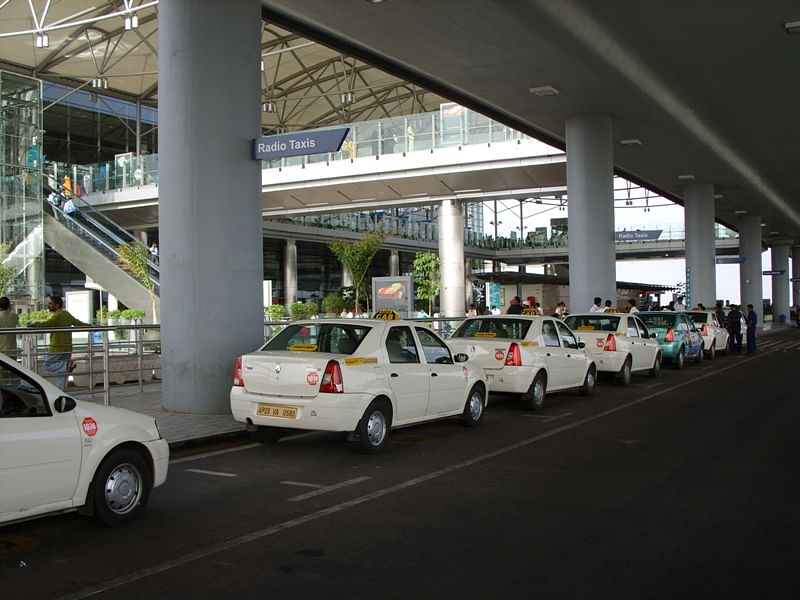Taxis lined up