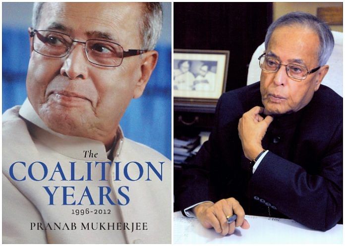 The cover of former President Pranab Mukherjee's latest book titled 'Coalition Years'