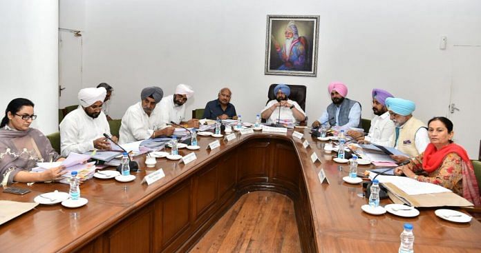 Punjab Chief Minister Amarinder Singh with his cabinet colleagues | Twitter