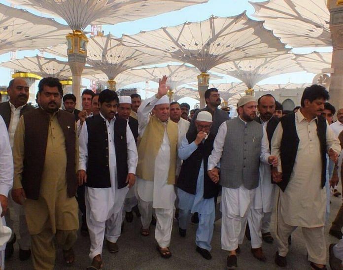 Nawaz Sharif during a recent public gathering in Pakistan