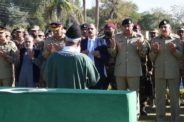 A funeral of one of the soldiers who died recently