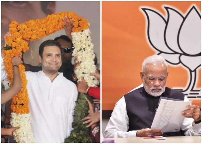 Rahul Gandhi and Narendra Modi preparing for Gujarat polls