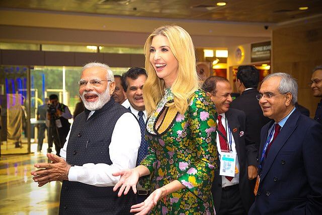 Ivanka Trump with Modi
