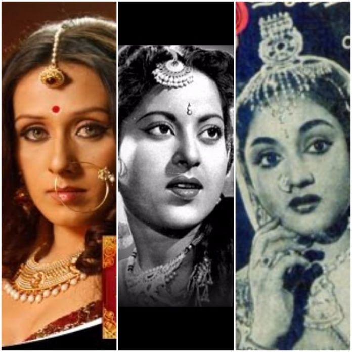 Screengrabs of films and television shows on Rani Padmini on whom Padmavati is based