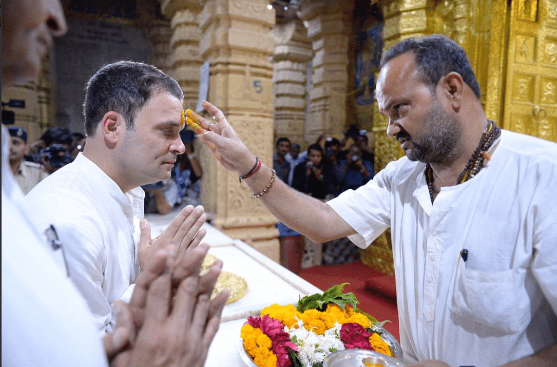 Did the Congress benefit from Rahul Gandhi's temple tourism in Gujarat?