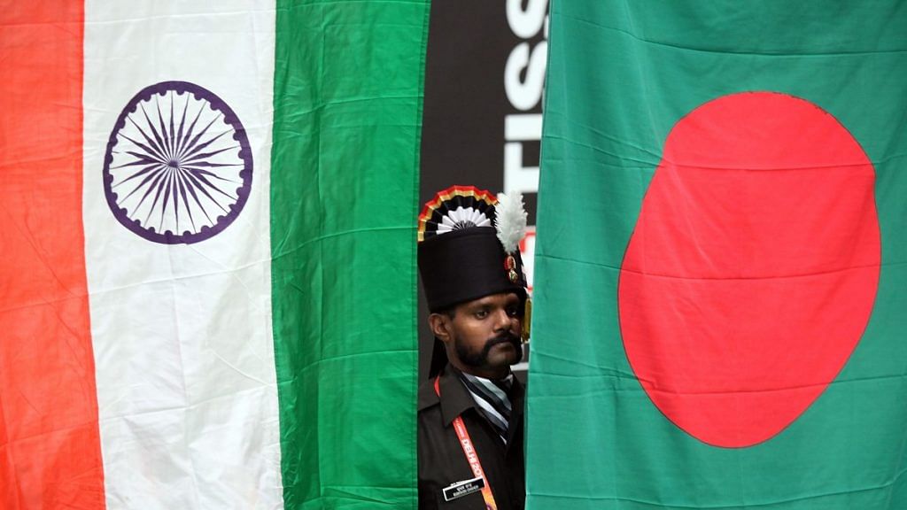 Representational Image of Indian and Bangladesh flag
