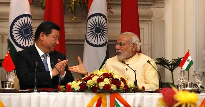 Narendra Modi and Chinese President Xi Jinping