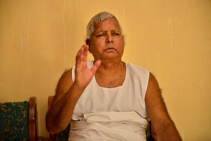 Lalu Prasad Yadav | Photo by Pradeep Gaur/Mint via Getty Images