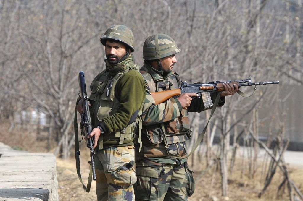 A representational image of soldiers in Kashmir | Waseem Andrabi/Hindustan Times via Getty Images