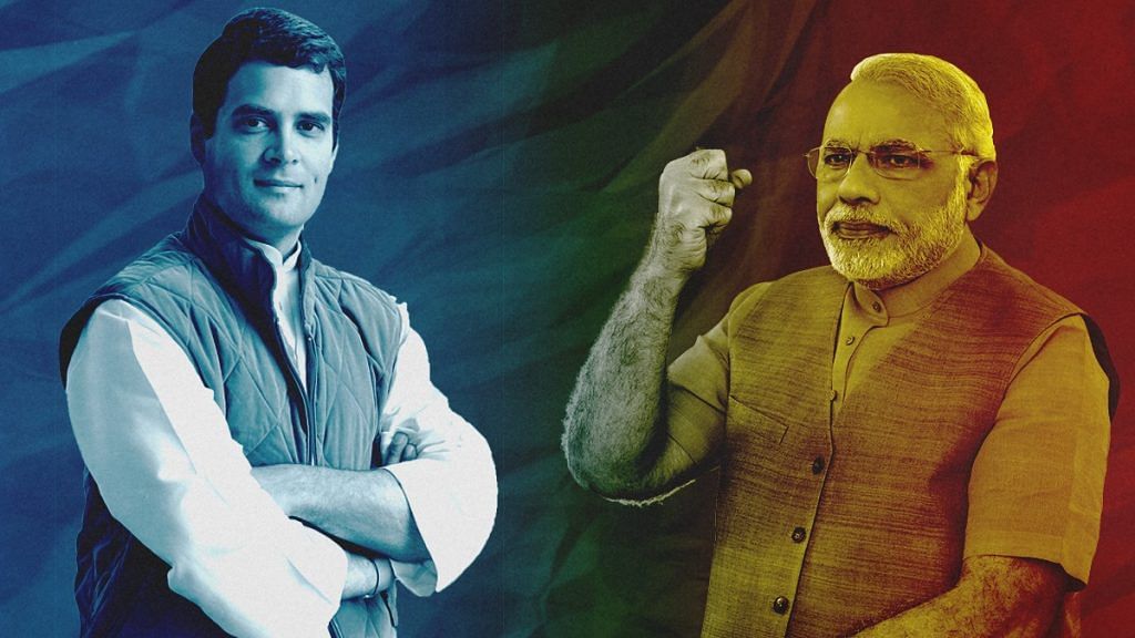 Rahul Gandhi and Narendra Modi | Illustration by ThePrint