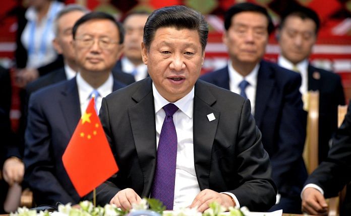 President Xi Jingping addressing a meeting