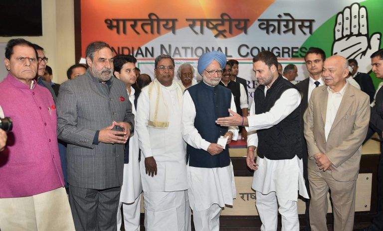 There were no drums and firecrackers to celebrate Rahul Gandhi’s nomination