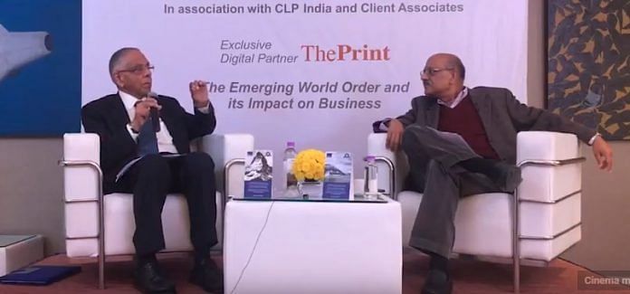 M.K. Narayanan in conversation with Shekhar Gupta at the event