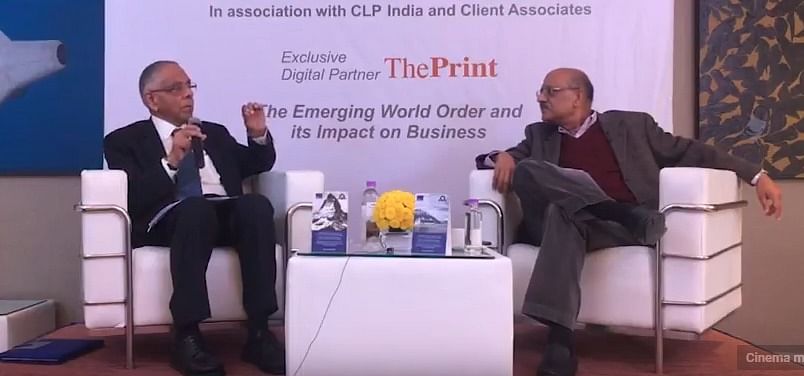 M.K. Narayanan in conversation with Shekhar Gupta at the event