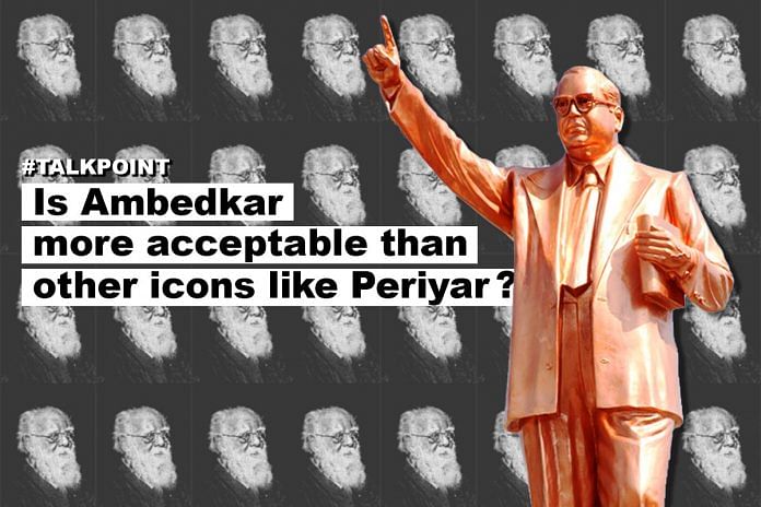 A graphic showing BR Ambedkar