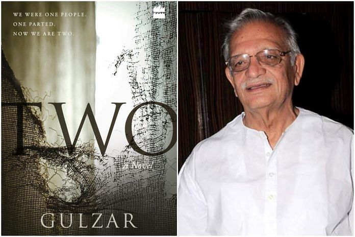 Cover of the book, 'Two' and author Gulzar