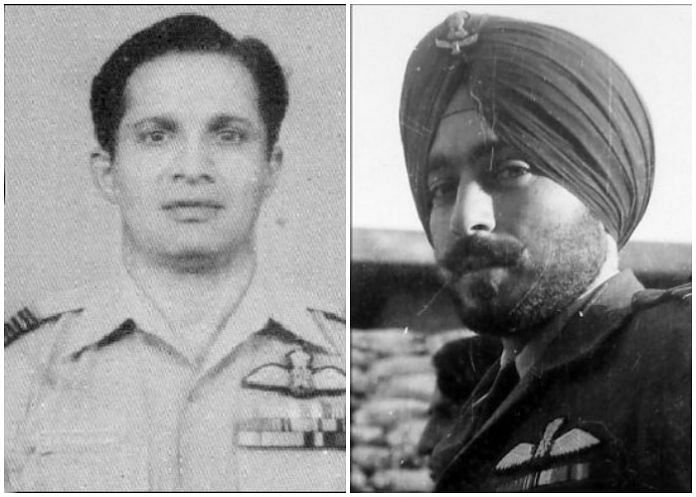 Group Captain Dilip Kamalakar Parulkar (left) and Wing Commander Melvinder Singh Grewal (right)