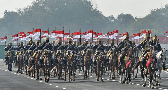 Army mounted horse cavalry soldiers during the Army Day Parade (Representational image) | PTI Photo by Kamal Singh