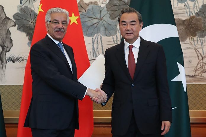 Chinese Foreign Minister Wang Yi meet Pakistan Foreign Minister Khawaja