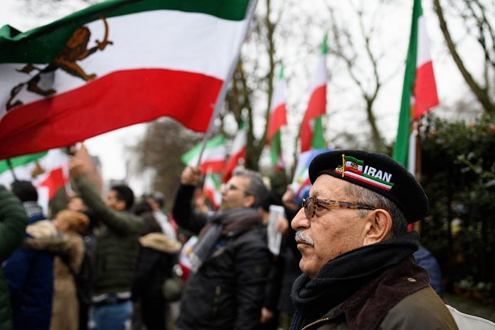 People Protest Outside Iran's London Embassy