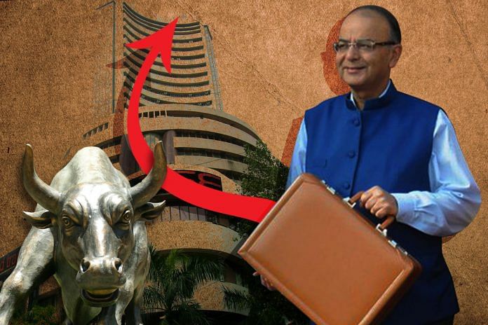 an illustration depicting Finance Minister Arun Jaitley