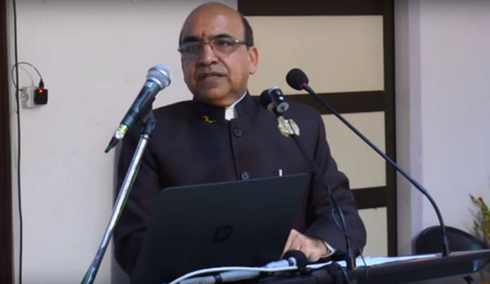 Dr Rajneesh Arora, ex-VC, PTU giving a speech on YouTube