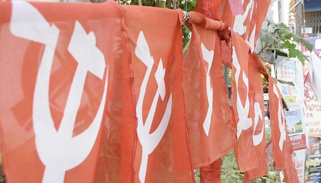 CPI(M) flags in Kannur