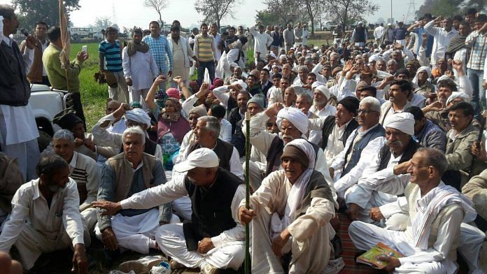 Jats protesting in Haryana