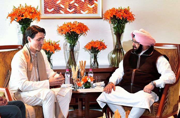 Justin Trudeau meets Amarinder Singh