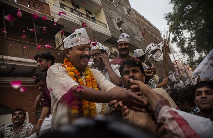 File photo of AAP leader Arvind Kejriwal | Kevin Frayer/Getty Images