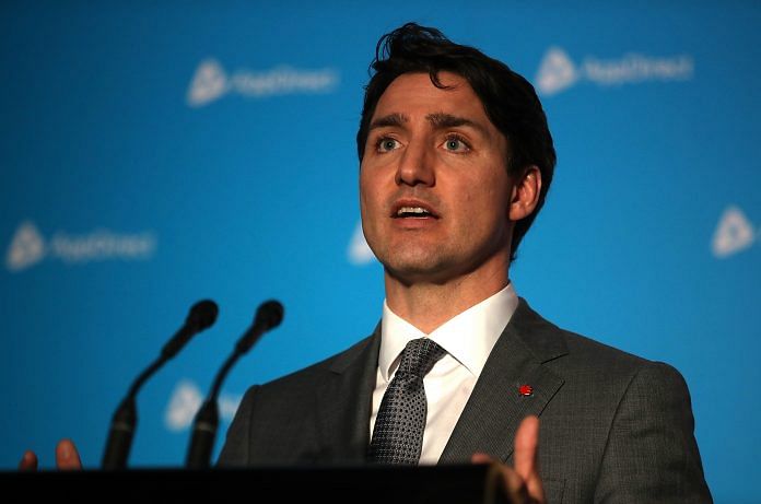 A file photo of Canadian Prime Minister Justin Trudeau