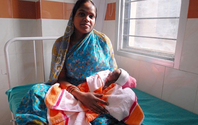 Mother and a new born child in Odisha