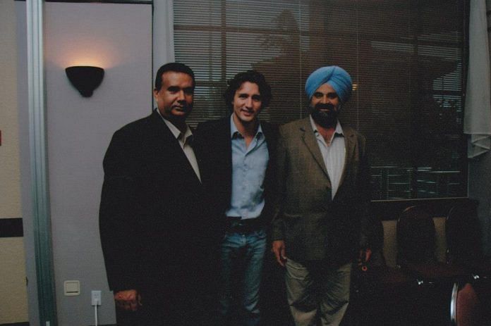 Jaspal Atwal (left) and Justin Trudeau | From Jaspal Atwal's Facebook page