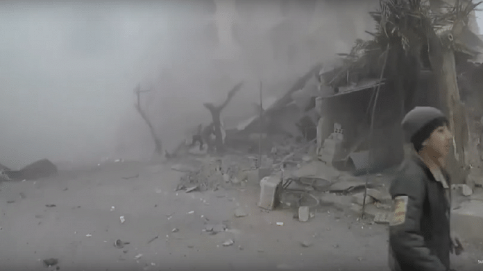 YouTube screengrab of Ghouta