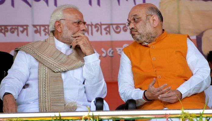 Amit Shah with Modi