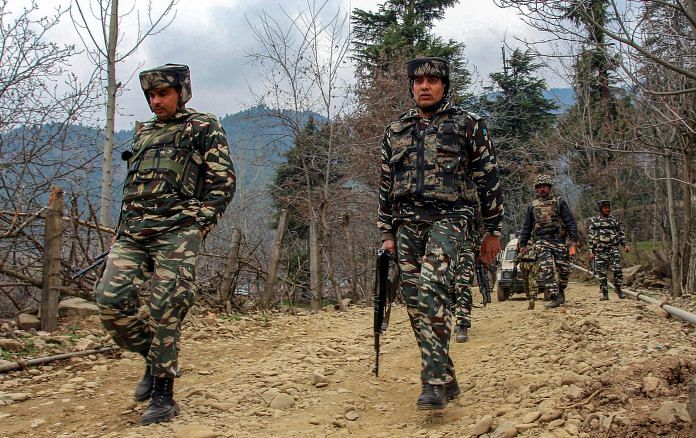 File photo of security personnel in Kashmir | PTI