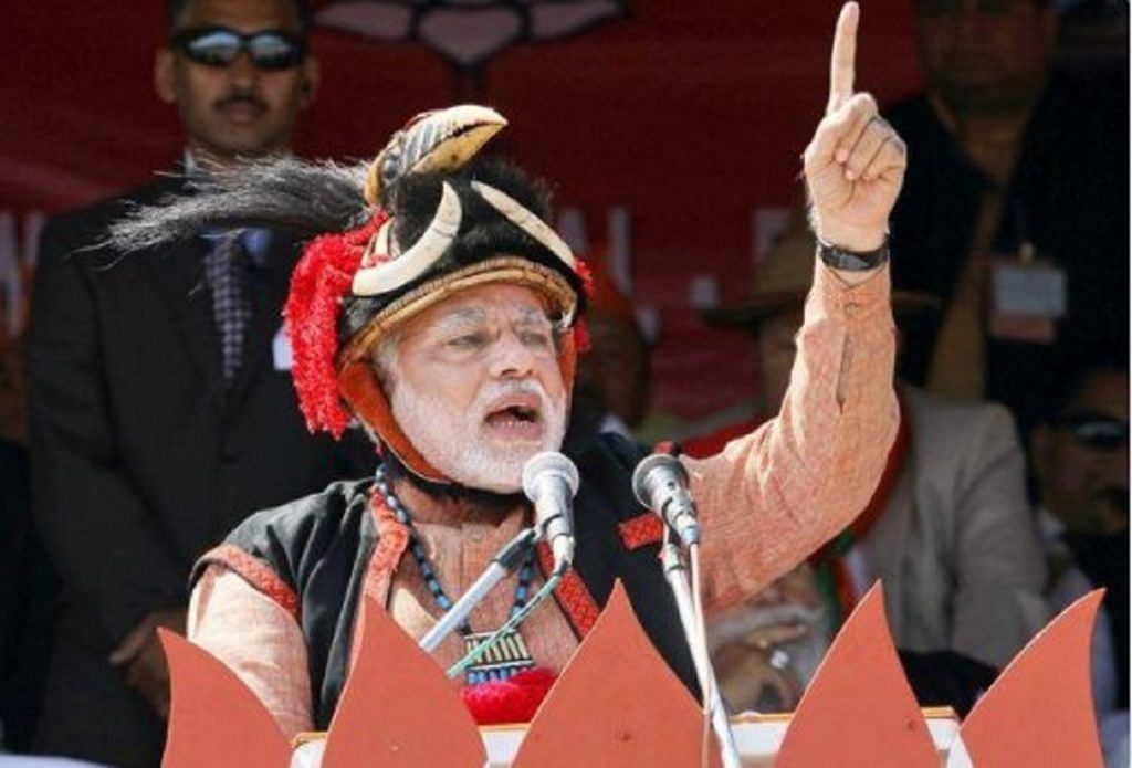 Narendra Modi in traditional Nagaland headgear | Twitter